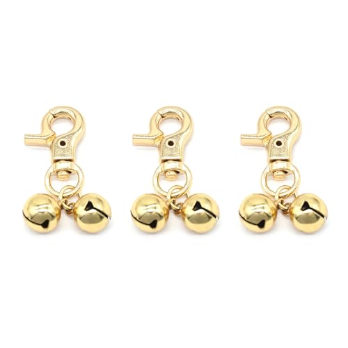 GMBYLBY Louddog Kragen Glocken Haustierkragen Zauber Jinglebells Anhänger Katzenclip Für Nachtaktivität Zubehör 3pcs Haustier Bells Accessoires von GMBYLBY