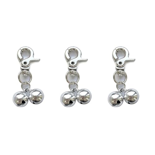 GMBYLBY Louddog Kragen Glocken Haustierkragen Zauber Jinglebells Anhänger Katzenclip Für Nachtaktivität Zubehör 3pcs Haustier Bells Accessoires von GMBYLBY