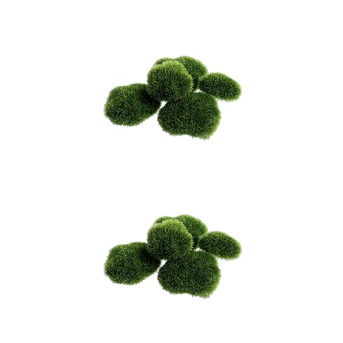 GMBYLBY Pack Künstlicher Moosfelsen Künstlicher Grüner Moosstein Künstliche Moosball Dekoration Für Feengarten Blumenarrangement Kunsthandwerk Aquarium Steindekorationen GMBYLBY Pack Künstlicher Moosfelsen Künstlicher Grüner Moosstein Künstliche Moosball Dekoration Für Feengarten Blumenarrangement Kunsthandwerk Aquarium Steindekorationen von GMBYLBY