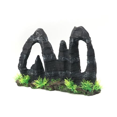 GMBYLBY Realistische Harz Rockery Aquarien Dekore Verbessert Die Ästhetischen Fischfischfischtanks Umwelt Rock Mountain Landschaftsgestaltung Requisiten von GMBYLBY