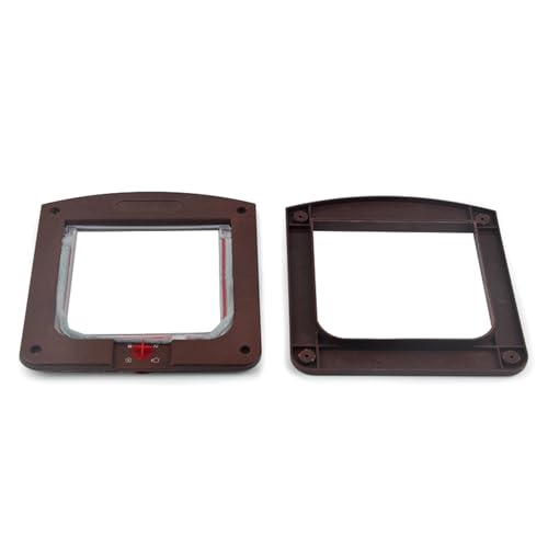 GMBYLBY Security Dog Klapptür House Flap Tür Einfach Installieren 4 Wege Verriegelung Welpen Indoor Outdoor Pet Zwingerzubehör Kontrollierbares Haustier von GMBYLBY