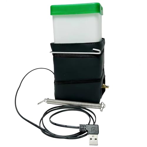 GMBYLBY USB Beheizter Wasserspender Für Haustiere Für Kaninchen Externer Automatisch Beheizter Wasserspender Saubere Wasserflasche Mit Schlagbolzenkopf USB Wasserspender Für Kleine Tiere von GMBYLBY