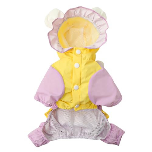 Hunde-Regenmantel, Ponchos, Mantel, 5 Größen zur Auswahl, verstellbar, Haustier-Regenmantel, Regenbekleidung, Spaziergänge und Ausflüge von GMBYLBY