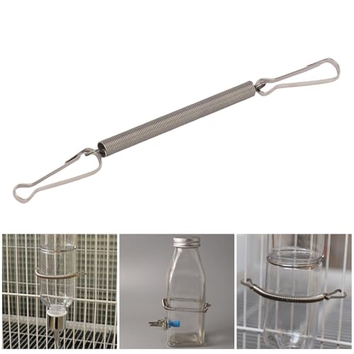 Kleinwater Flaschenhalter Aus Edelstahl Feder Feder Clip Für Haustierkäfige Für Kleine Tierkäfige Kleinwater Flaschenhalter Aus Edelstahl Feder Feder Clip Für Haustierkäfige Für Kleine Tierkäfige von GMBYLBY