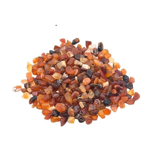 GMGQJST Aquarium Steine 150g 100g Aquarium Dekoration Stein Aquarium Hintergrund Bunte Kristall Rock Kies Hausgarten Dekor Zubehör 7-9mm(Red1,100g) von GMGQJST