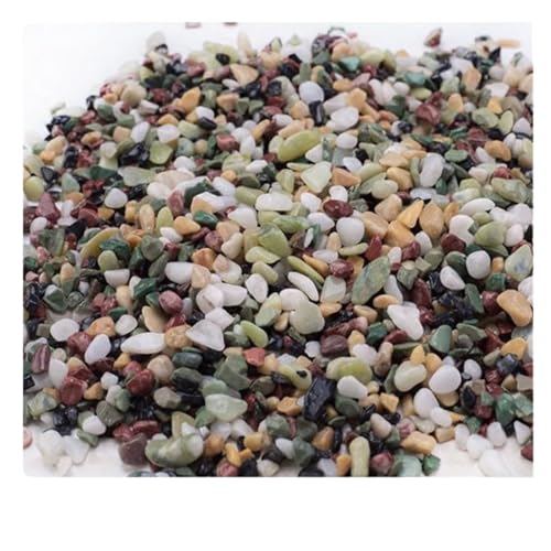 GMGQJST Aquarium Steine 200/300g Kristalle Kies Stein Micro Landschaft Garten Aquarium Dekor Aquarium Boden Sand Topfpflanzen DIY Zubehör(200g) von GMGQJST