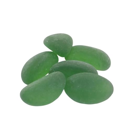 GMGQJST Aquarium Steine 30 Stück Aquarium-Blaue Cashew-Glasperlen, fluoreszierender Stein, Blauer Lichtstein, Kristallstein, Aquarium-Dekoration, Zubehör(Green) von GMGQJST
