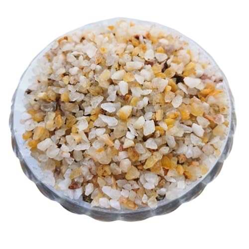 GMGQJST Aquarium Steine 500 g Kristallsand for Aquarien, Bodensand, Landschaftsbau, dekorativer Stein, for Aquarien, Wassersand, Schildkrötensand, Dekorationen(Style A 3-4mm) von GMGQJST
