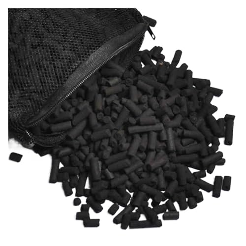 GMGQJST Aquarium Steine Aquarium-Filtermedien for Aquarien, Aktivkohle, Keramikringe, Biobälle, Wasserfiltermaterial, Aquarium-Zubehör(Black,300g) von GMGQJST