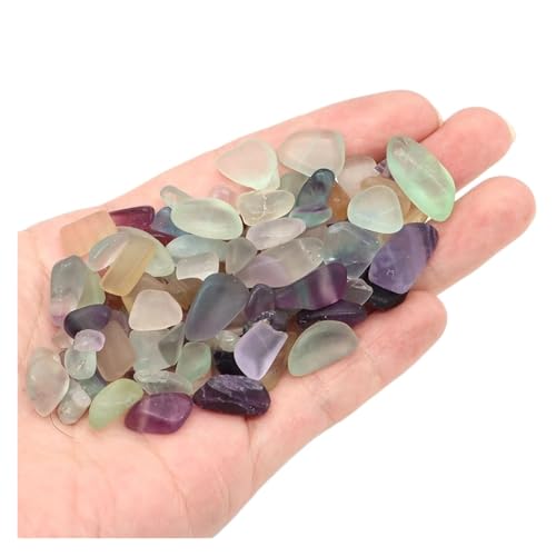 GMGQJST Aquarium Steine Gemischte Quarzkristallsplitter, Stein, Fels, Kies, Probe, Aquarium, Aquarium, Dekoration, natürliche Trommelsteine ​​und Erzmineralien(Color11,100g) von GMGQJST
