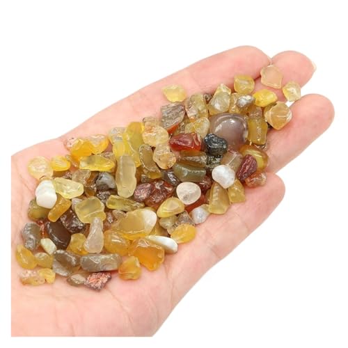 GMGQJST Aquarium Steine Gemischte Quarzkristallsplitter, Stein, Fels, Kies, Probe, Aquarium, Aquarium, Dekoration, natürliche Trommelsteine ​​und Erzmineralien(Color19,50g) von GMGQJST
