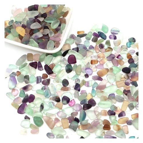 GMGQJST Aquarium Steine Steine, Kies, Kristalle, Splitter, Quarz, Mineralien, Reiki, Heilung, Trommelachat, Probe, Edelsteine, Heimdekoration, Aquarium, DIY-Handwerk(Color12,100g) von GMGQJST