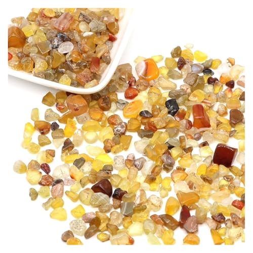 GMGQJST Aquarium Steine Steine, Kies, Kristalle, Splitter, Quarz, Mineralien, Reiki, Heilung, Trommelachat, Probe, Edelsteine, Heimdekoration, Aquarium, DIY-Handwerk(Color22,100g) von GMGQJST