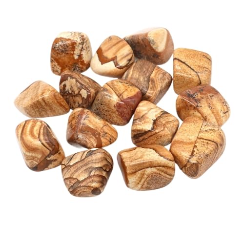 GMGQJST Aquarium Steine Trommelsteine, Massenerz, Kies, Probe, Heilkristalle, Quarz, Energieedelsteine, Mineralien, Aquarium, Garten, Heimdekoration(Color24,100g) von GMGQJST