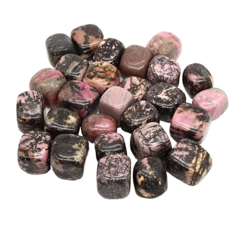 GMGQJST Aquarium Steine Trommelsteine, Massenerz, Kies, Probe, Heilkristalle, Quarz, Energieedelsteine, Mineralien, Aquarium, Garten, Heimdekoration(Color25,100g) von GMGQJST