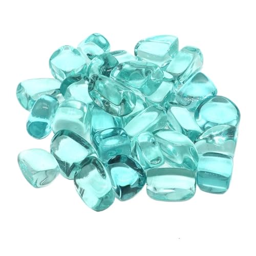 GMGQJST Aquarium Steine Trommelsteine, Massenerz, Kies, Probe, Heilkristalle, Quarz, Energieedelsteine, Mineralien, Aquarium, Garten, Heimdekoration(Color7,500g) von GMGQJST