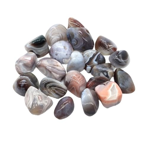 GMGQJST Aquarium Steine Unregelmäßige Trommelsteinlandschaft Jaspis Reiki Heilkristall Energie Quarz Mineralprobe Aquarium Hausgarten Dekor(Color13,100g) von GMGQJST