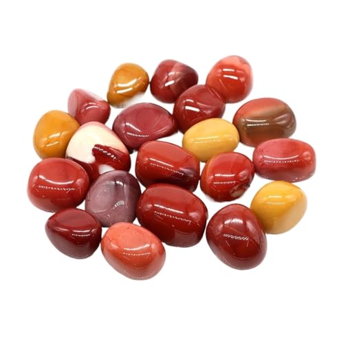 GMGQJST Aquarium Steine Unregelmäßige Trommelsteinlandschaft Jaspis Reiki Heilkristall Energie Quarz Mineralprobe Aquarium Hausgarten Dekor(Color23,100g) von GMGQJST