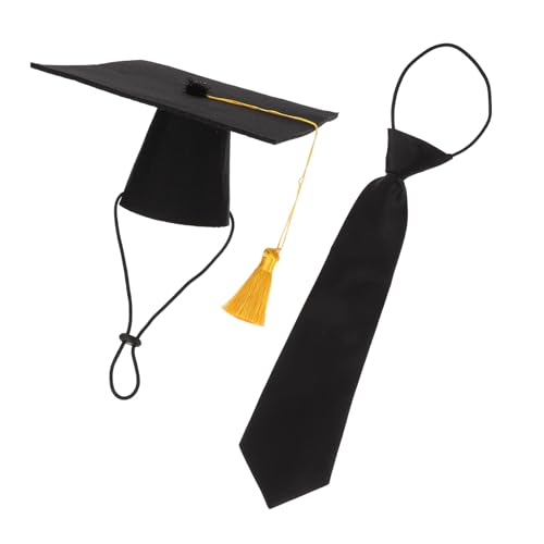 1 Set Haustierabschlusskleidung Dekorative Krawatte und Doktorand für Hunde Abschlussfeier Accessoires für Haustiere bequem und auffällige Design für unvergessliche Fotos 1 Set Haustierabschlusskleidung Dekorative Krawatte und Doktorand für Hunde Abschlussfeier Accessoires für Haustiere bequem und auffällige Design für unvergessliche Fotos von GMJGCIRVC