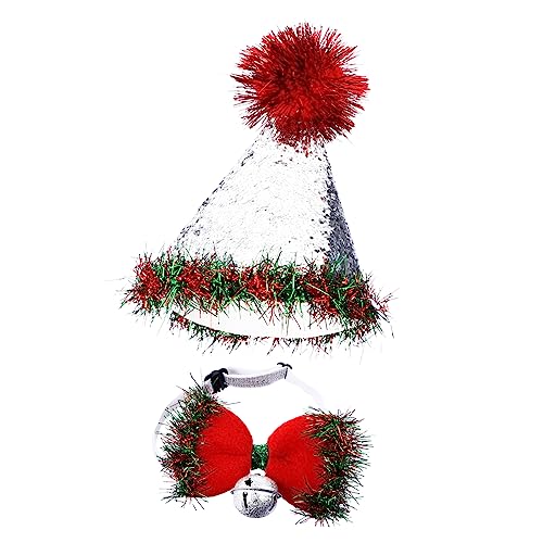 1 Set Weihnachten Haustierhut Fliege Krawatte Festliche Hundedreher Requisiten mit Lärm Machen Bell Langlebige Material für Urlaubsfeierlichkeiten Haustier Cosplay 1 Set Weihnachten Haustierhut Fliege Krawatte Festliche Hundedreher Requisiten mit Lärm Machen Bell Langlebige Material für Urlaubsfeierlichkeiten Haustier Cosplay von GMJGCIRVC