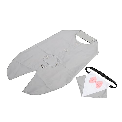 1 Set dreieckiger Schalkragen Hunde Kostüm Hochzeitskleidung mit Hundebandana für besondere Anlässe bequem und hautfreundlich 1 Set dreieckiger Schalkragen Hunde Kostüm Hochzeitskleidung mit Hundebandana für besondere Anlässe bequem und hautfreundlich von GMJGCIRVC