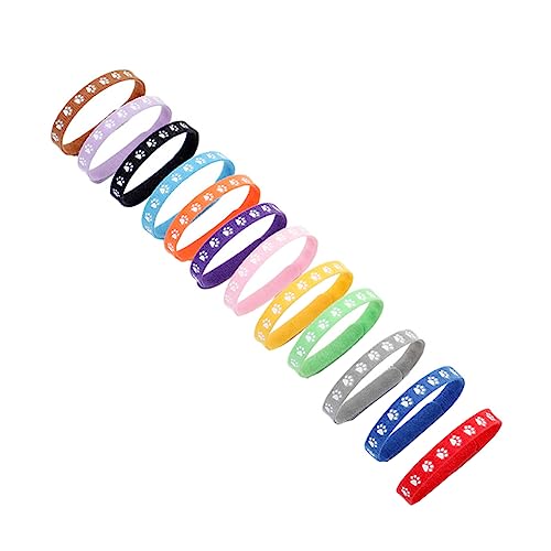 12pcs Haustierkragen Atmungsaktives weiches doppelseitiges Pfotenabdruck -Krawatte für Katzen und Hunde sicher bequemer Modezubehör zufällige Farbe 12pcs Haustierkragen Atmungsaktives weiches doppelseitiges Pfotenabdruck -Krawatte für Katzen und Hunde sicher bequemer Modezubehör zufällige Farbe von GMJGCIRVC