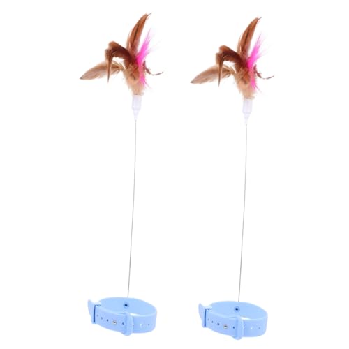 2PCS Interactive Cat Collar mit Spielzeugweich- und Nackenzubehör für Katzen, die Kätzchen-Spielzeit und Selbstverständlichkeit ansprechen 2PCS Interactive Cat Collar mit Spielzeugweich- und Nackenzubehör für Katzen, die Kätzchen-Spielzeit und Selbstverständlichkeit ansprechen von GMJGCIRVC