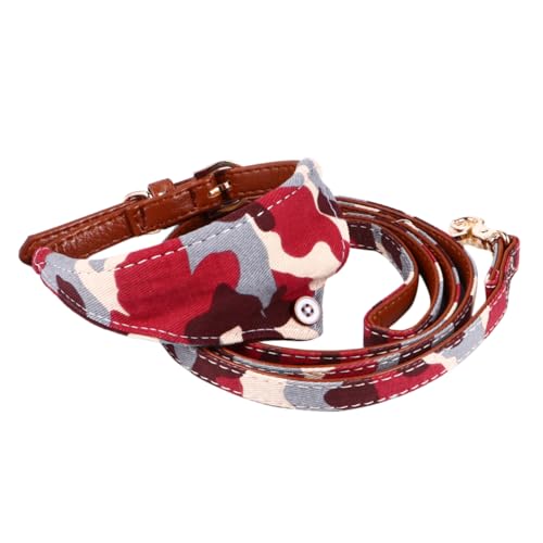 2pcs Camouflage Haustierkragen mit Traktionsseil Leichtes Design für Katzen und Hunde für den Gebrauch im Freien und Festliche Kleidung 2pcs Camouflage Haustierkragen mit Traktionsseil Leichtes Design für Katzen und Hunde für den Gebrauch im Freien und Festliche Kleidung von GMJGCIRVC