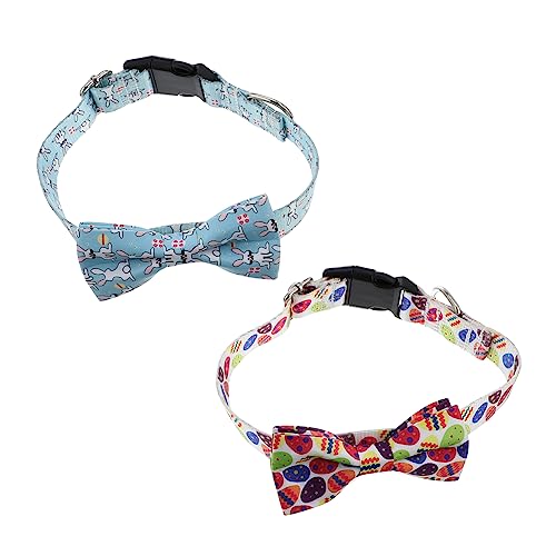 2pcs Verstellbare Hundehalsbänder mit Bowtie Lightweight Ostern Serie Haustier Accessoires atmungsaktiv für Komfort für tägliche Verschleiß und Partys Tierversorgungen für Hunde und Katzen 2pcs Verstellbare Hundehalsbänder mit Bowtie Lightweight Ostern Serie Haustier Accessoires atmungsaktiv für Komfort für tägliche Verschleiß und Partys Tierversorgungen für Hunde und Katzen von GMJGCIRVC