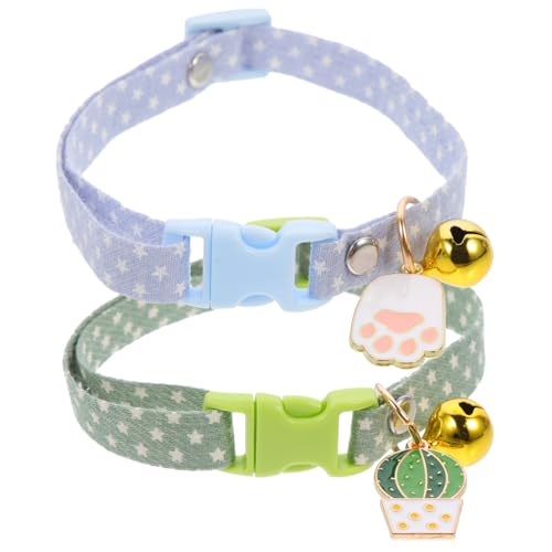 2pcs niedliche Katzenkragen Verstellbare Cartoon -Krawatte für männliche Katzen Leichte Haustierhals -Dekore mit Pfoten- und Kaktus -Design für Festliche Partys 2pcs niedliche Katzenkragen Verstellbare Cartoon -Krawatte für männliche Katzen Leichte Haustierhals -Dekore mit Pfoten- und Kaktus -Design für Festliche Partys von GMJGCIRVC