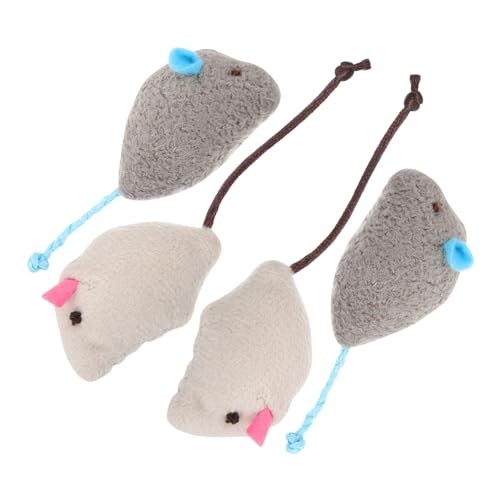 GMJGCIRVC 4pcs Catnip Maus für Katzen interaktive Mäuse Formkätzchen für Innenspiele kauen resistent Spaß ansprechend Haustierzubehör grau und Licht GMJGCIRVC 4pcs Catnip Maus für Katzen interaktive Mäuse Formkätzchen für Innenspiele kauen resistent Spaß ansprechend Haustierzubehör grau und Licht von GMJGCIRVC