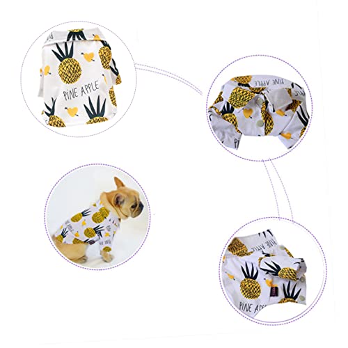 Hawaiian Style Hundehemd Sommer Ananas Muster Haustier Kleidung bequem Hawaiian Style Hundehemd Sommer Ananas Muster Haustier Kleidung bequem von GMJGCIRVC