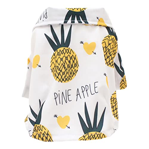Hawaiian Style Hundehemd Sommer Ananas Muster Haustier Kleidung bequem Hawaiian Style Hundehemd Sommer Ananas Muster Haustier Kleidung bequem von GMJGCIRVC