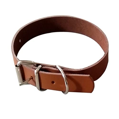 Luxuskuh Leder -Haustierkragen für kleine und mittlere Hunde XS Brown komfortable Pass von GMJGCIRVC