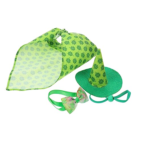 St. Patrick's Day Hundekragen mit dreieckigerem Schal und Fliege atmungsaktueller, bequemer Haustier -Accessoire für Festliche Partys und alltägliche Kleidung umfasst Schal und Hut St. Patrick's Day Hundekragen mit dreieckigerem Schal und Fliege atmungsaktueller, bequemer Haustier -Accessoire für Festliche Partys und alltägliche Kleidung umfasst Schal und Hut von GMJGCIRVC