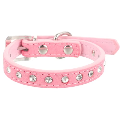 Strass Verstellbarer Hundehalsband für Haustiere atmungsaktive PU Leder Halskette Schnalle süßes Design für tägliche Wear -Partys und besondere Anlässe Strass Verstellbarer Hundehalsband für Haustiere atmungsaktive PU Leder Halskette Schnalle süßes Design für tägliche Wear -Partys und besondere Anlässe von GMJGCIRVC