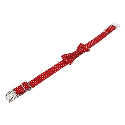 Verstellbarer Hundehalsband mit Abnehmbarer Fliege Krawatte Haustierhalle für Katzen und Hunde Bequeme Design Geburtstag und Partydekoration Geschenk von GMJGCIRVC