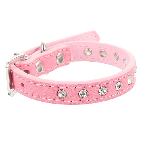 Verstellbarer Welpenkragen für Hunde Strass eingelegtes PU -Haustierkragen hautfreundlich Dickes Design Festliches dekoratives Accessoire für Partys und Nutzung im Freien Verstellbarer Welpenkragen für Hunde Strass eingelegtes PU -Haustierkragen hautfreundlich Dickes Design Festliches dekoratives Accessoire für Partys und Nutzung im Freien von GMJGCIRVC