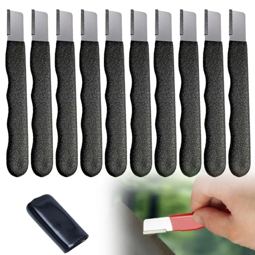 GMTEO Messerschärfer, Schärfer für Gartengeräteklingen, Abziehsteine für Rasenmäher, Gartengeräte, Rasenmäher, Knife Sharpener für Axt Machete Heckenschere Schere Beil (Schwarz - 10 Stück) von GMTEO