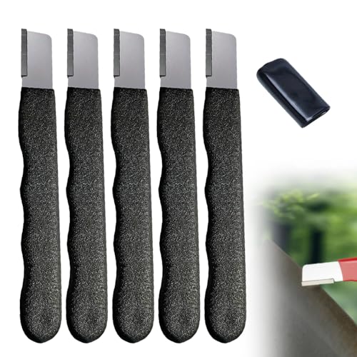 GMTEO Messerschärfer, Schärfer für Gartengeräteklingen, Abziehsteine für Rasenmäher, Gartengeräte, Rasenmäher, Knife Sharpener für Axt Machete Heckenschere Schere Beil (Schwarz - 5 Stück) von GMTEO