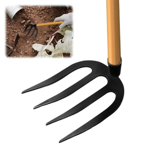 Gartengeräte Unkraut Entferner Gerät, Gartenarbeit Hand Unkrautstecher, Gartenwerkzeug Unkrautjäten Gartengeräte Entwurzelung Jäten Werkzeug, Garden Tools (Schwarz, Trompete) von GMTEO