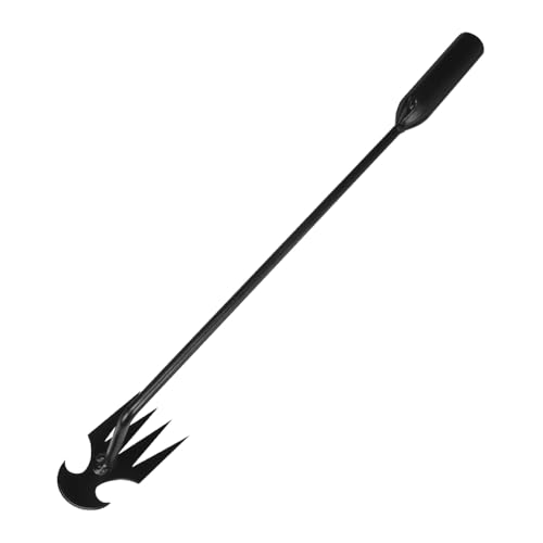 Unkraut Entferner Gerät, 2025 Neu Gartenwerkzeug Unkrautkratzer mit stiel, Mühelos Unkraut Entferner Gerät, Hand Unkrautstecher für Gras Graben Umpflanzen Jäten (schwarz - 50cm) von GMTEO