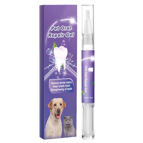 GNAUMORE Gel für die Mundpflege Von Haustieren,Pet Clean Zahnreinigungsgel,Pet Oral Repair Gel,Mundpflegegel für Haustiere,Gel-Pflegereiniger,Haustier-Atemerfrischer,Atemerfrischer für Hunde Katzen von GNAUMORE