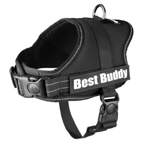 Flamingo Hundegeschirr - Best Buddy - Größe M in Schwarz Flamingo Hundegeschirr - Best Buddy - Größe M in Schwarz von GNCPets