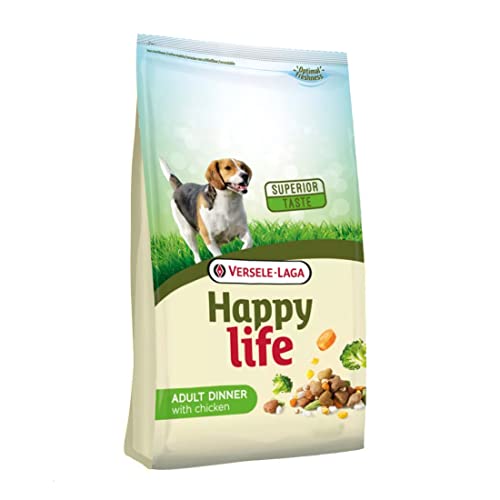 Happy Life Adult Chicken Dinner für aktive Hunde - Futter für erwachsene Hunde - Futter für Hunde mit Huhn - Hundefutter - Gesundes Futter - 15 kg von GNCPets