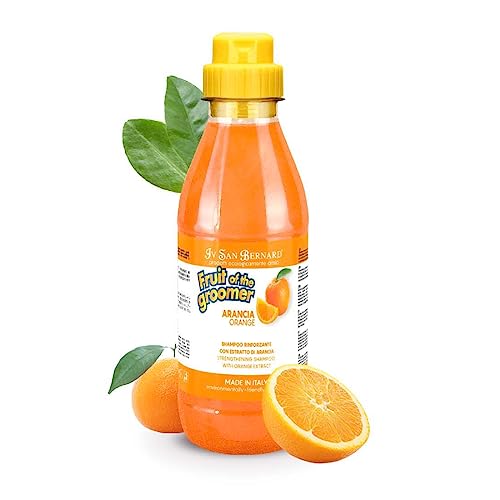 IV San Bernard Fruits Shampoo mit Orangenextrakt und Silikonen für Hunde und Katzen: stärkt, balanciert und beugt Stürzen und Stress vor – 500 ml – Duft von GNCPets