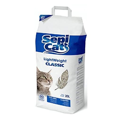 Lightweight Classic Trennsand: Eco-Friendly Bindesand mit hoher Kapazität - Katzenstreu 20 Liter - Empfohlenes Katzenstreu für langes Fell von GNCPets