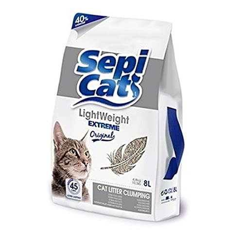 Lightweight Extreme Fresh: Leicht und geruchlos, ideal für empfindliche Katzen – Katzenstreu 8 Liter – saugfähiges Sand für Haustiere von GNCPets