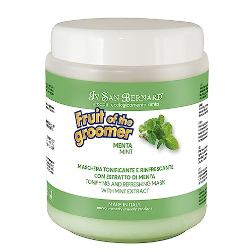 Minzmaske - Maske für Hunde - 1 l - Conditionermaske für Hunde und Katzen: Ernährung und Vitalität mit Minze und Vitamin B6 - Reparierende Wirkung - IV San Bernard von GNCPets