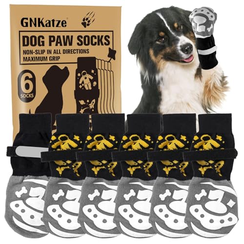 6 PCS Antirutschsocken für Hunde, um das Lecken der Pfoten zu verhindern, Hundepfotenschutz mit doppelseitigen Griffen,Traktionskontrolle auf Hartholzboden für kleine, mittlere und große Hunde (XS) 6 PCS Antirutschsocken für Hunde, um das Lecken der Pfoten zu verhindern, Hundepfotenschutz mit doppelseitigen Griffen,Traktionskontrolle auf Hartholzboden für kleine, mittlere und große Hunde (XS) von GNKatze